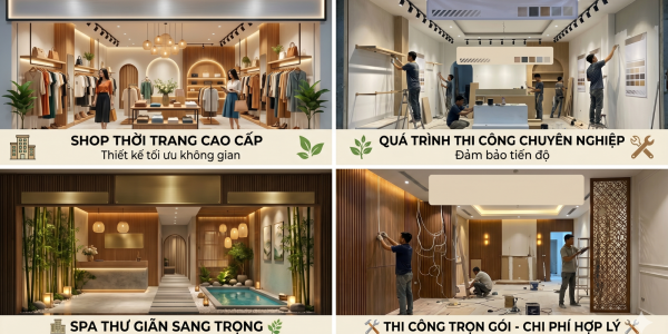 Thiết Kế Thi Công Shop - Spa Trọn Gói: Giải Pháp "Cỗ Máy In Tiền" Cho Chủ Đầu Tư