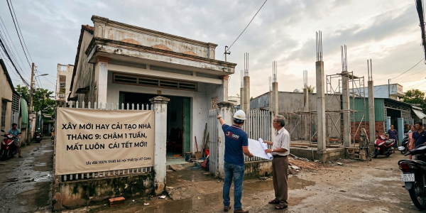 Xây Mới Hay Cải Tạo Nhà Tháng 9: Chậm 1 Tuần, Mất Luôn Cái Tết Mới!