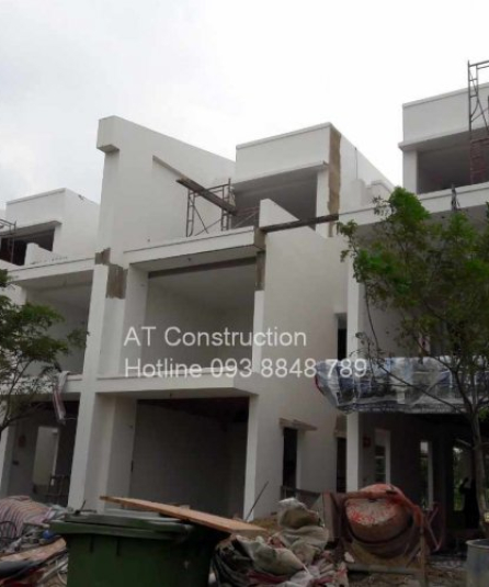 Thi Công Dãy Nhà Phố Song Lập_Làng Sen